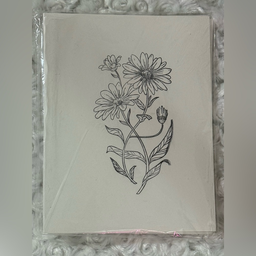 Floral Greeting Cards 6 per pack Handmade